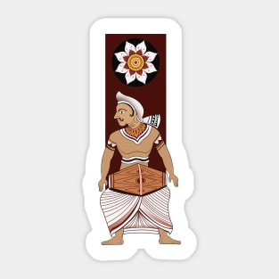 Asian Traditional Dancer Art Sticker